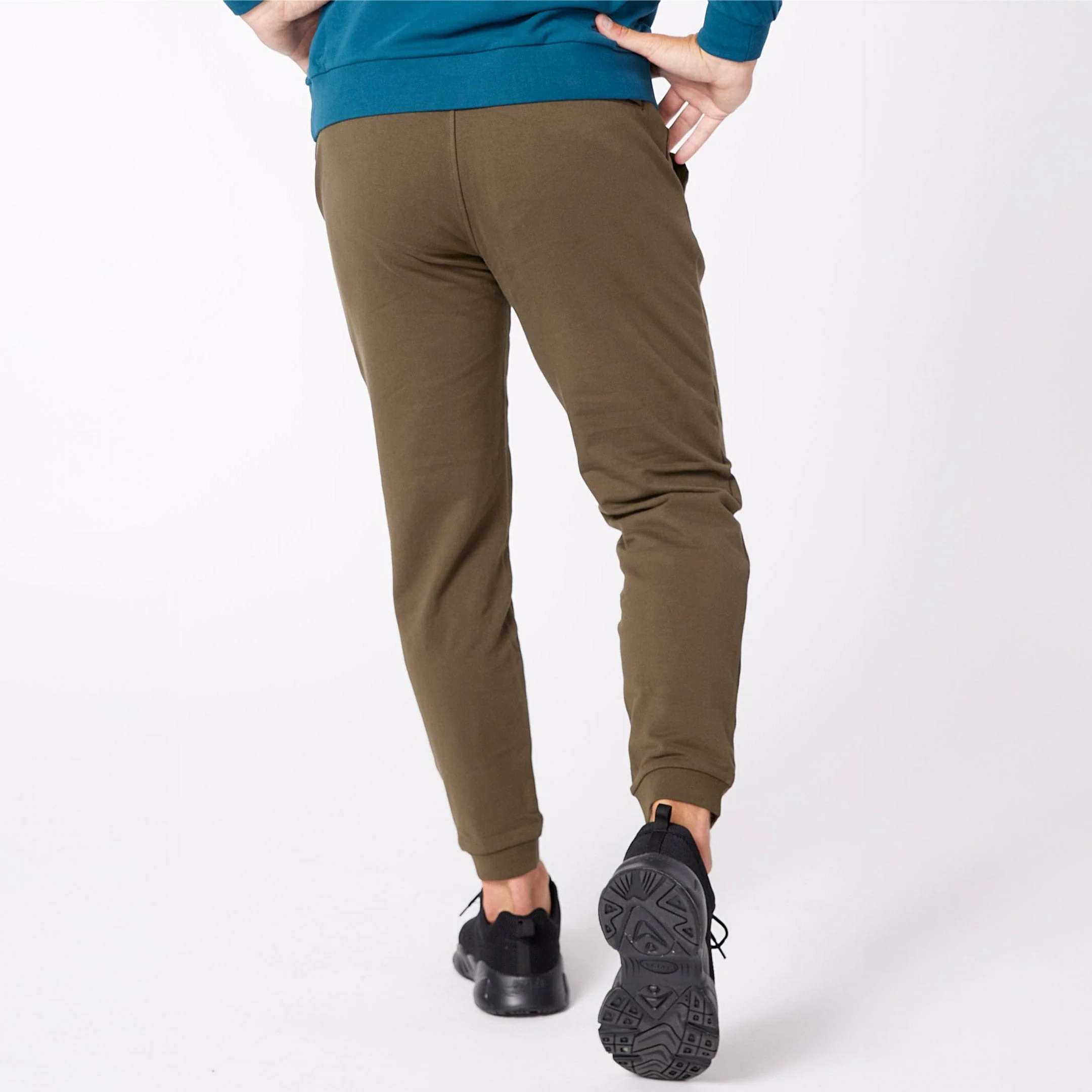 Army Green French Terry Jogger - Image 3