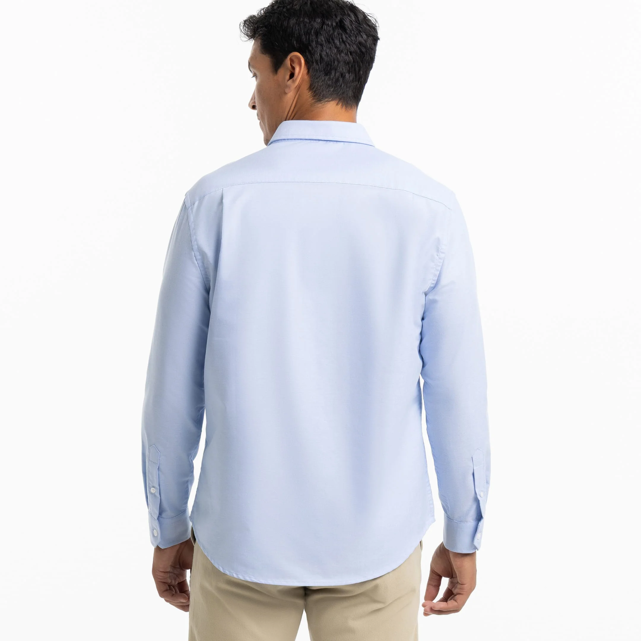 Blue Oxford Wrinkle Free Shirt - Image 3