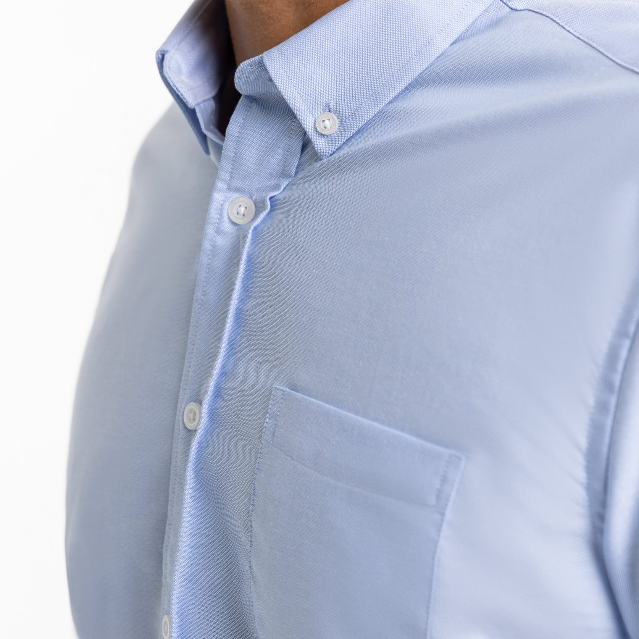 Blue Oxford Wrinkle Free Shirt - Image 5
