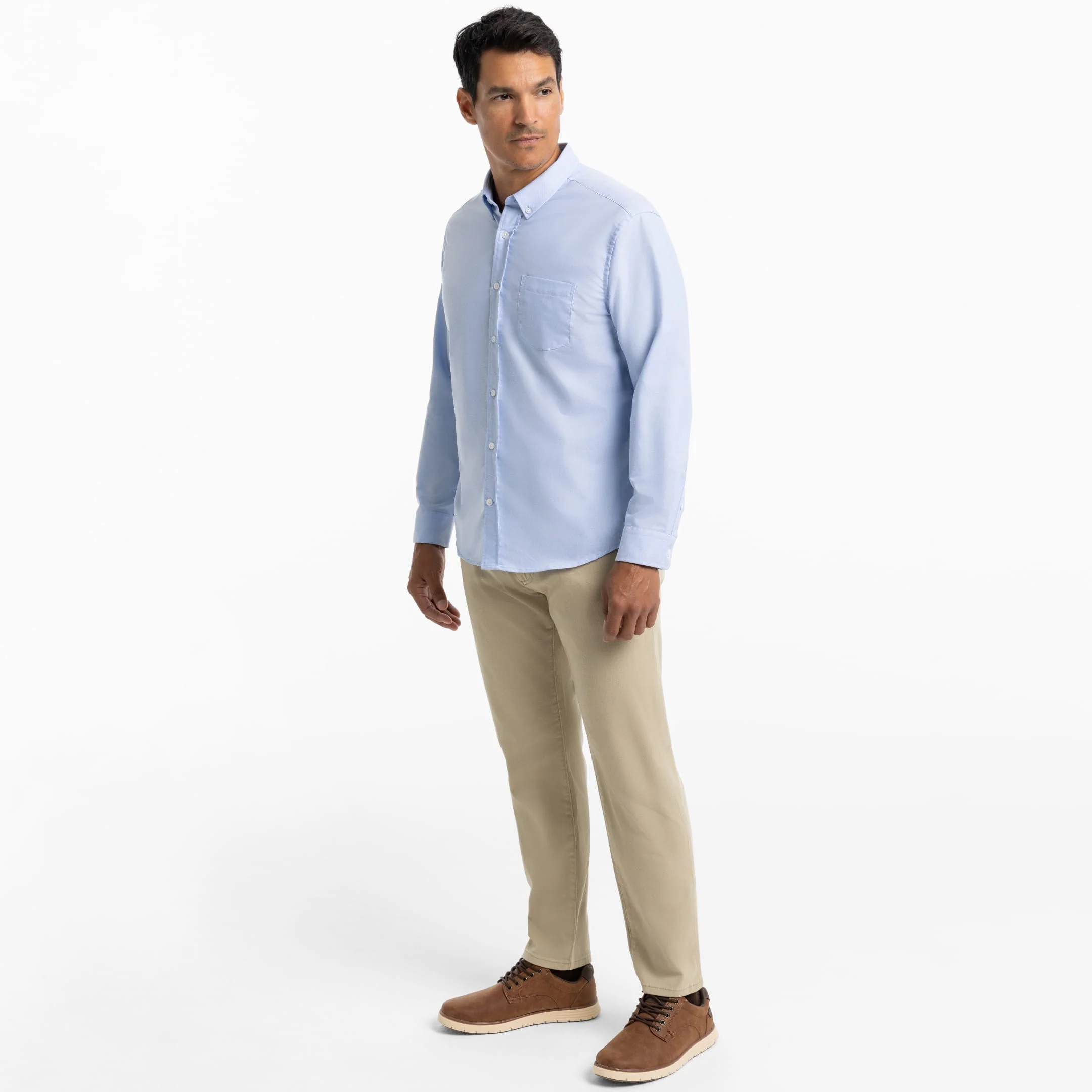 Blue Oxford Wrinkle Free Shirt - Image 6