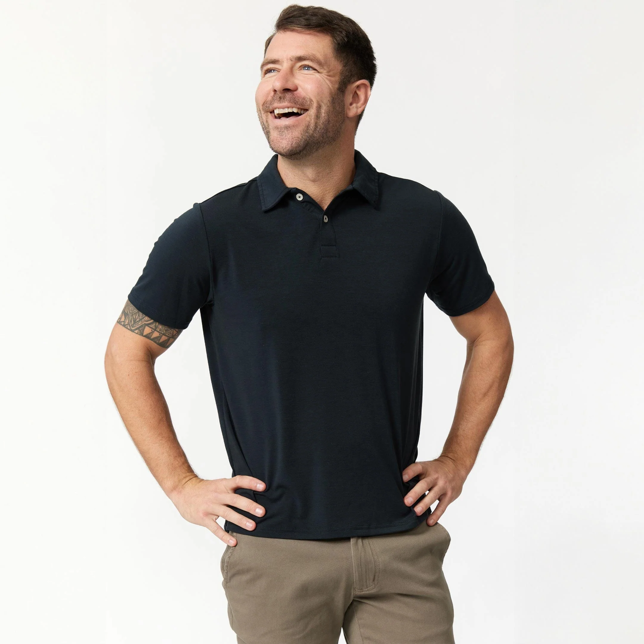 Charcoal Tech Polo - Image 6
