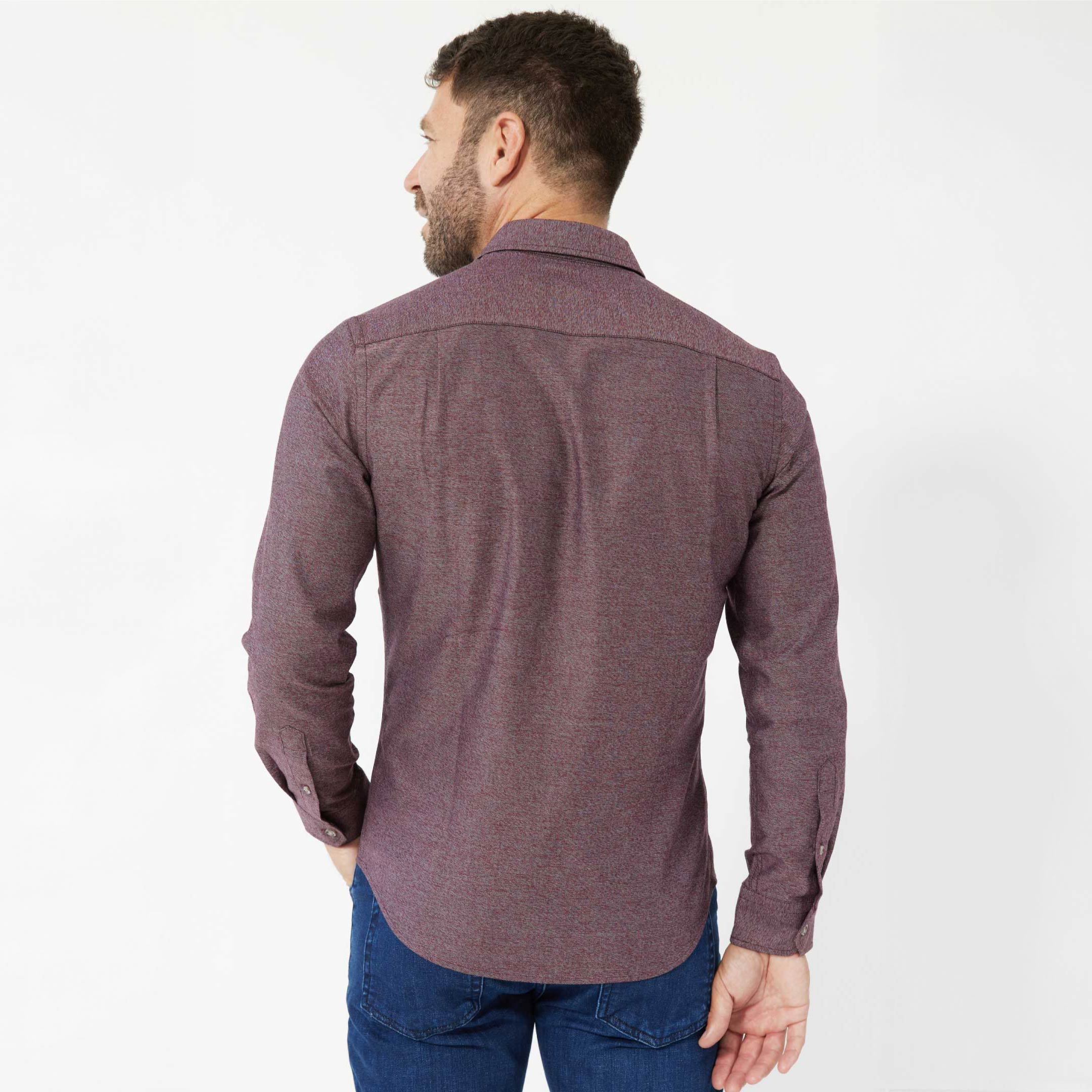 Heather Burgundy Shirt - Image 3