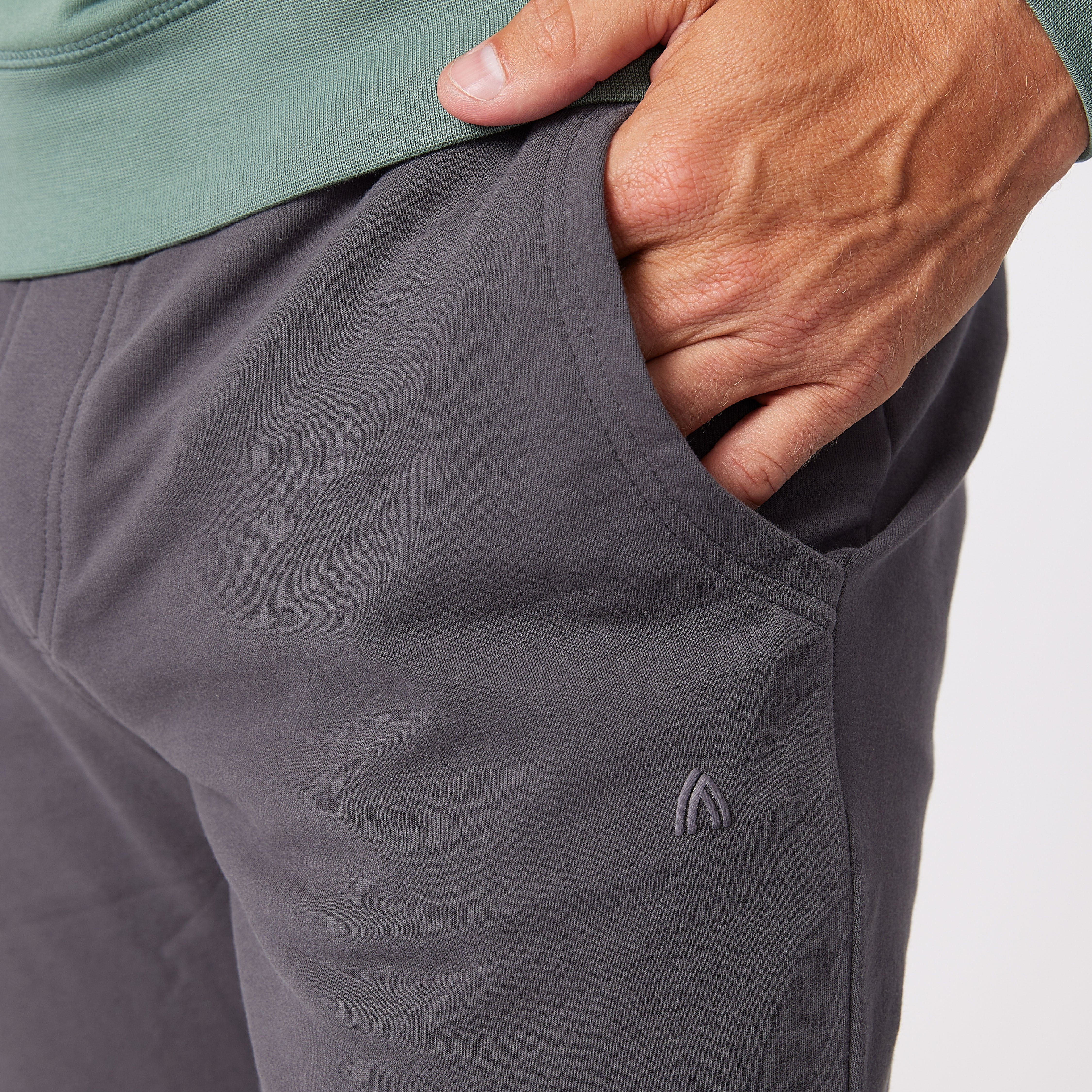 Iron Grey French Terry Jogger - Image 4