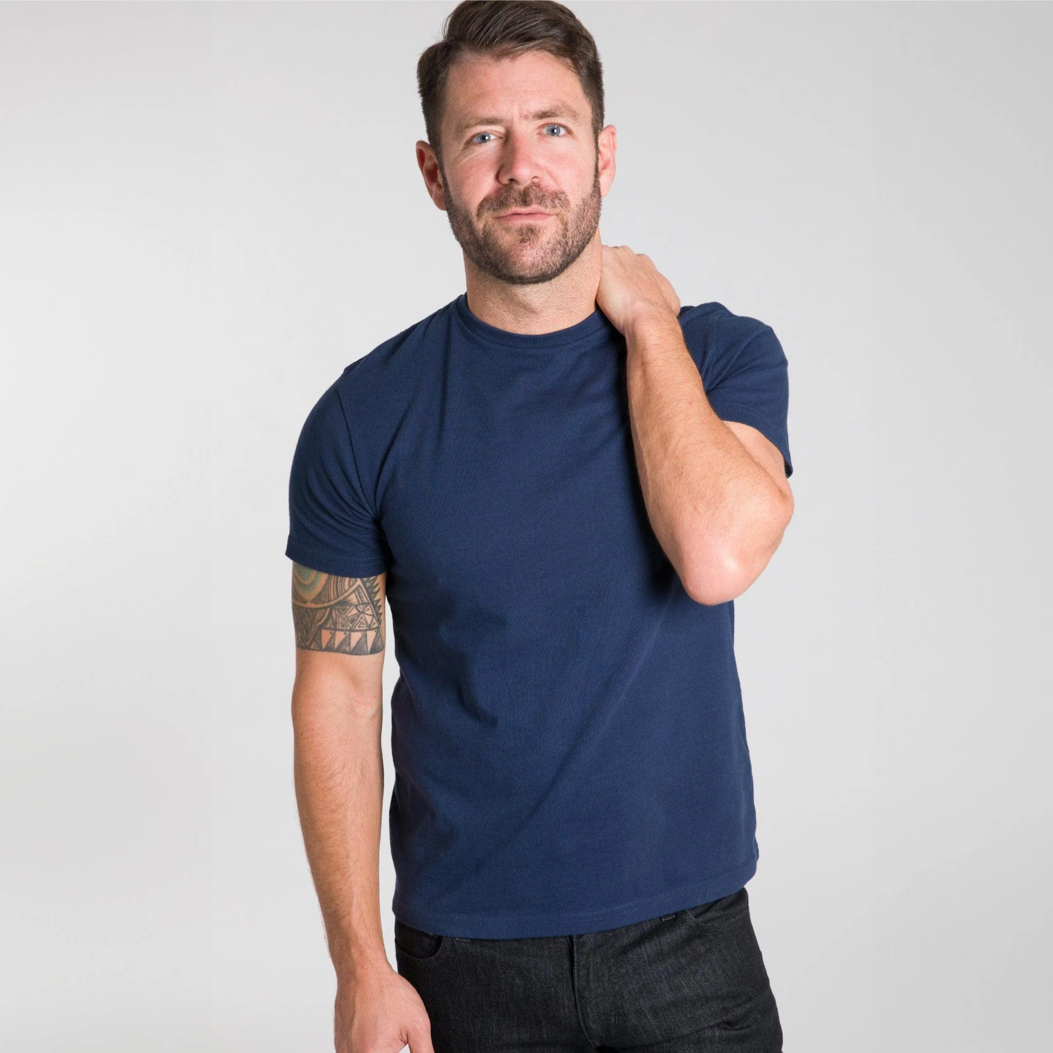 Navy Crew Neck Tee - Image 3