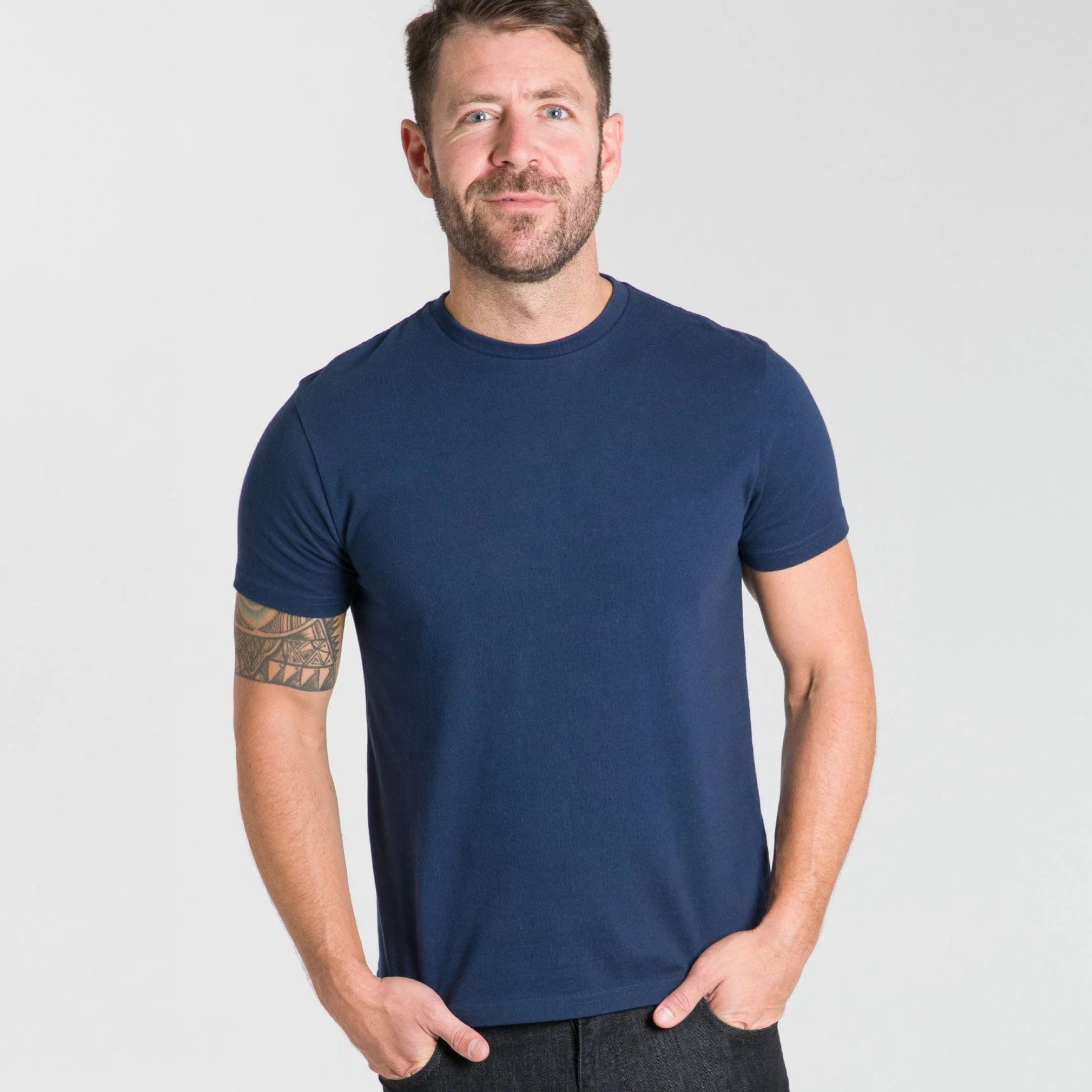 Navy Crew Neck Tee - Image 6