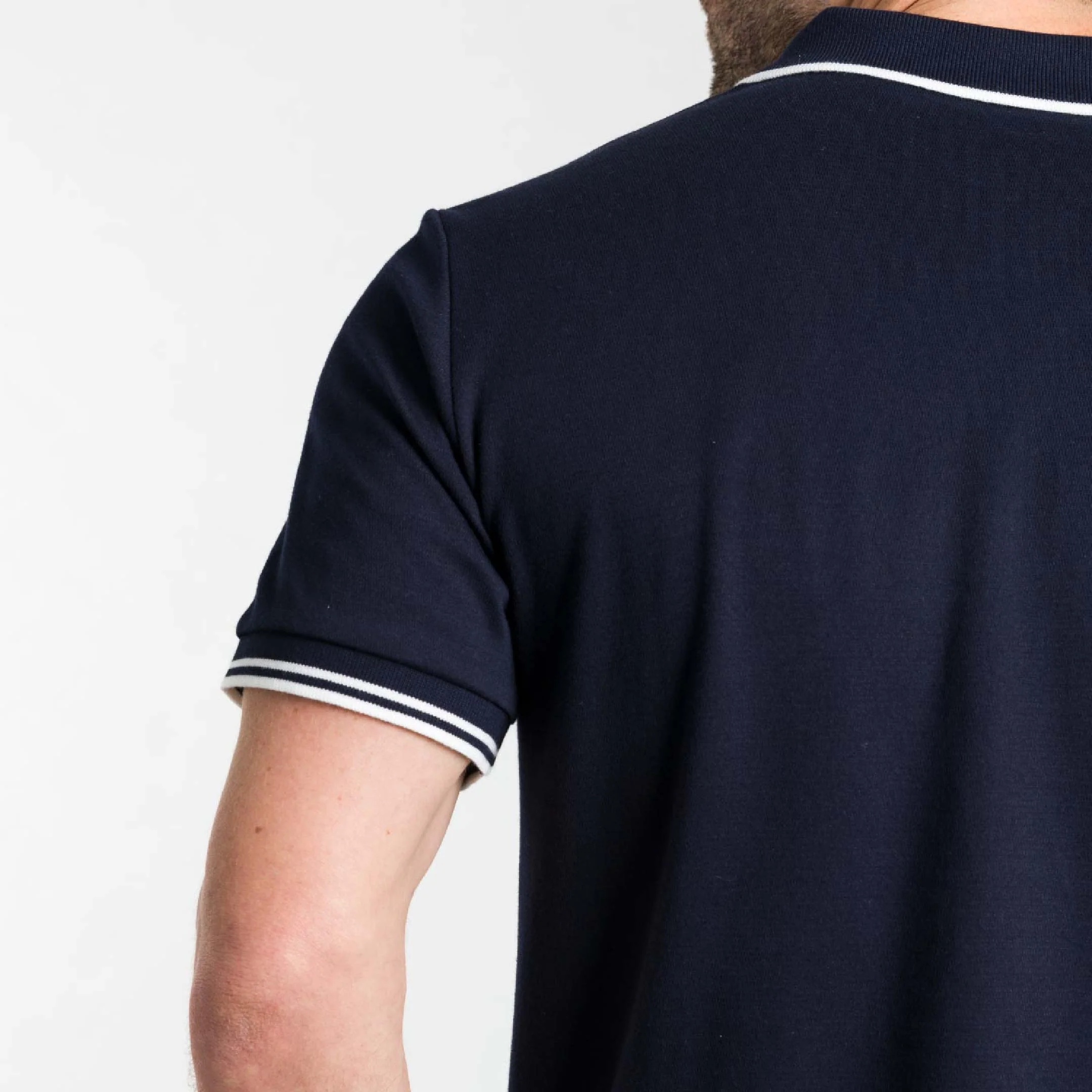 Navy Micro Pique Polo - Image 6