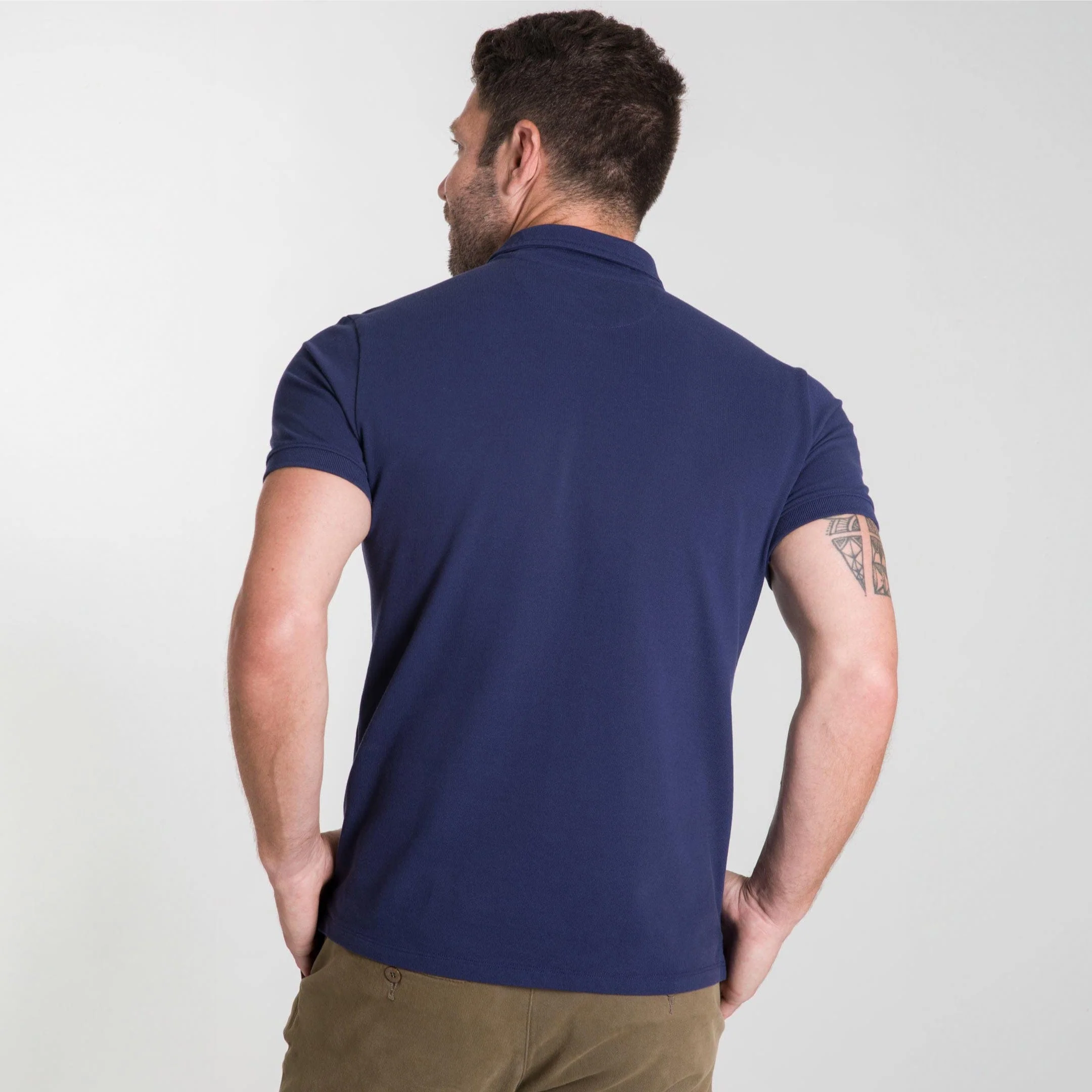 Navy Pique Daily Polo - Image 4