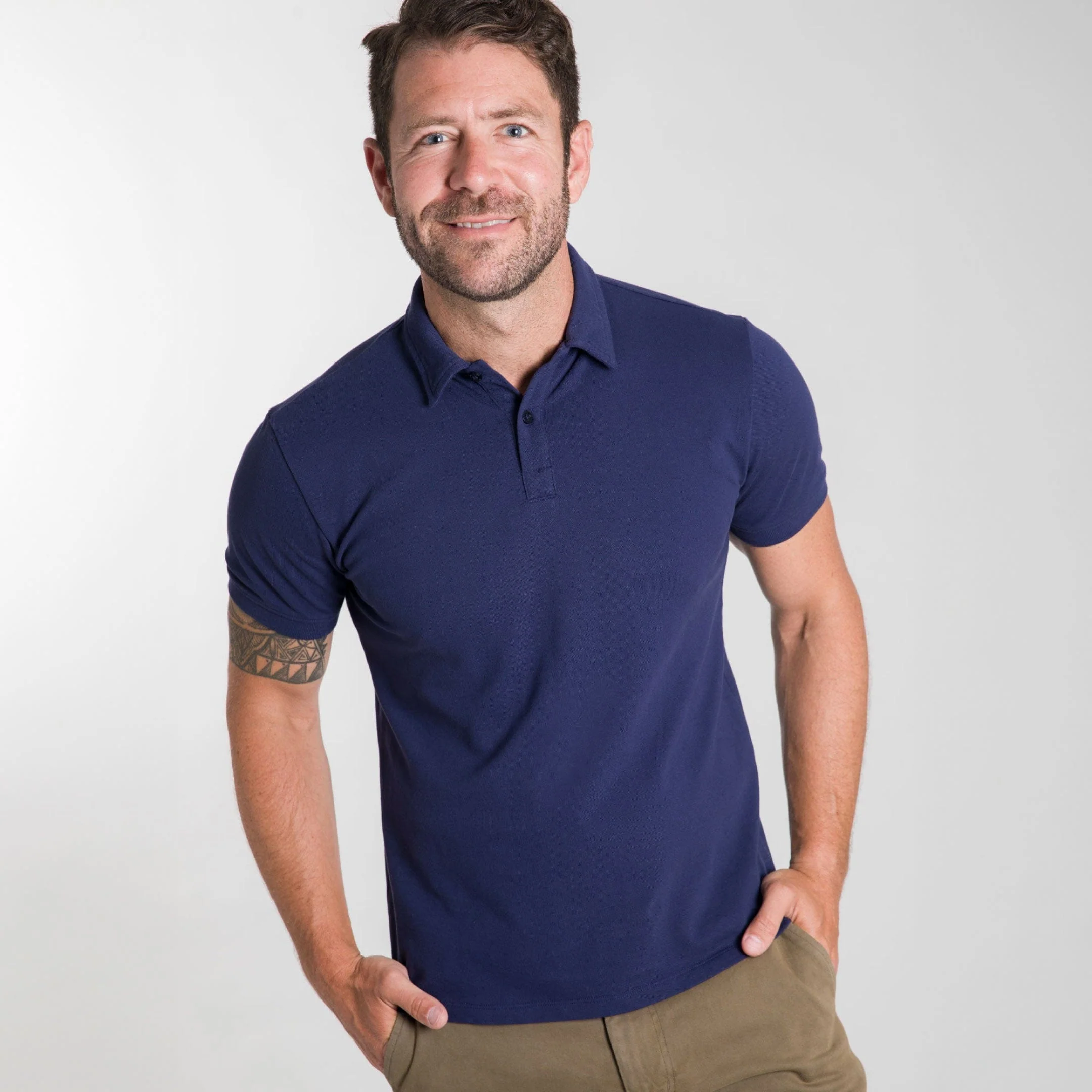 Navy Pique Daily Polo - Image 5