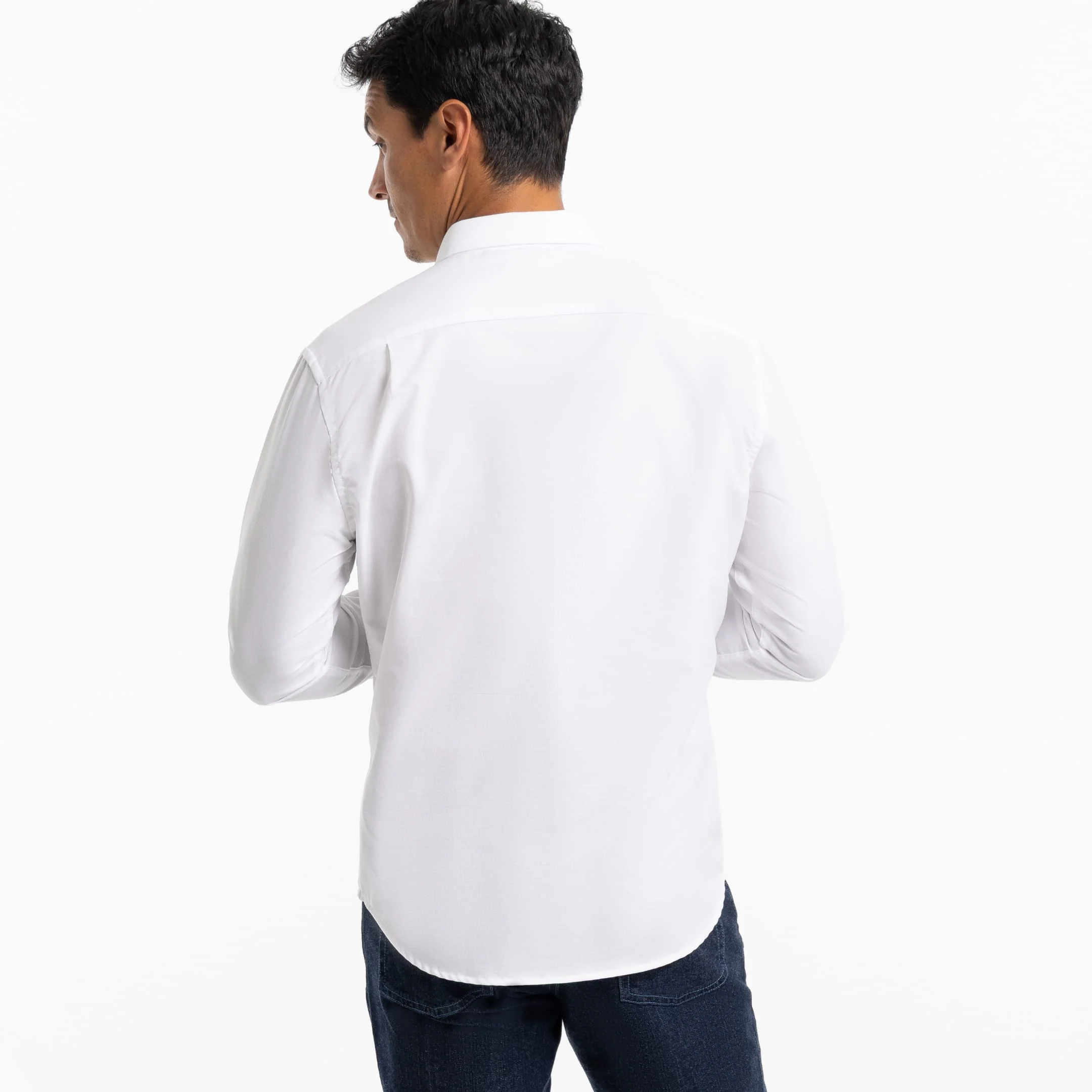White Oxford Wrinkle Free Shirt - Image 3