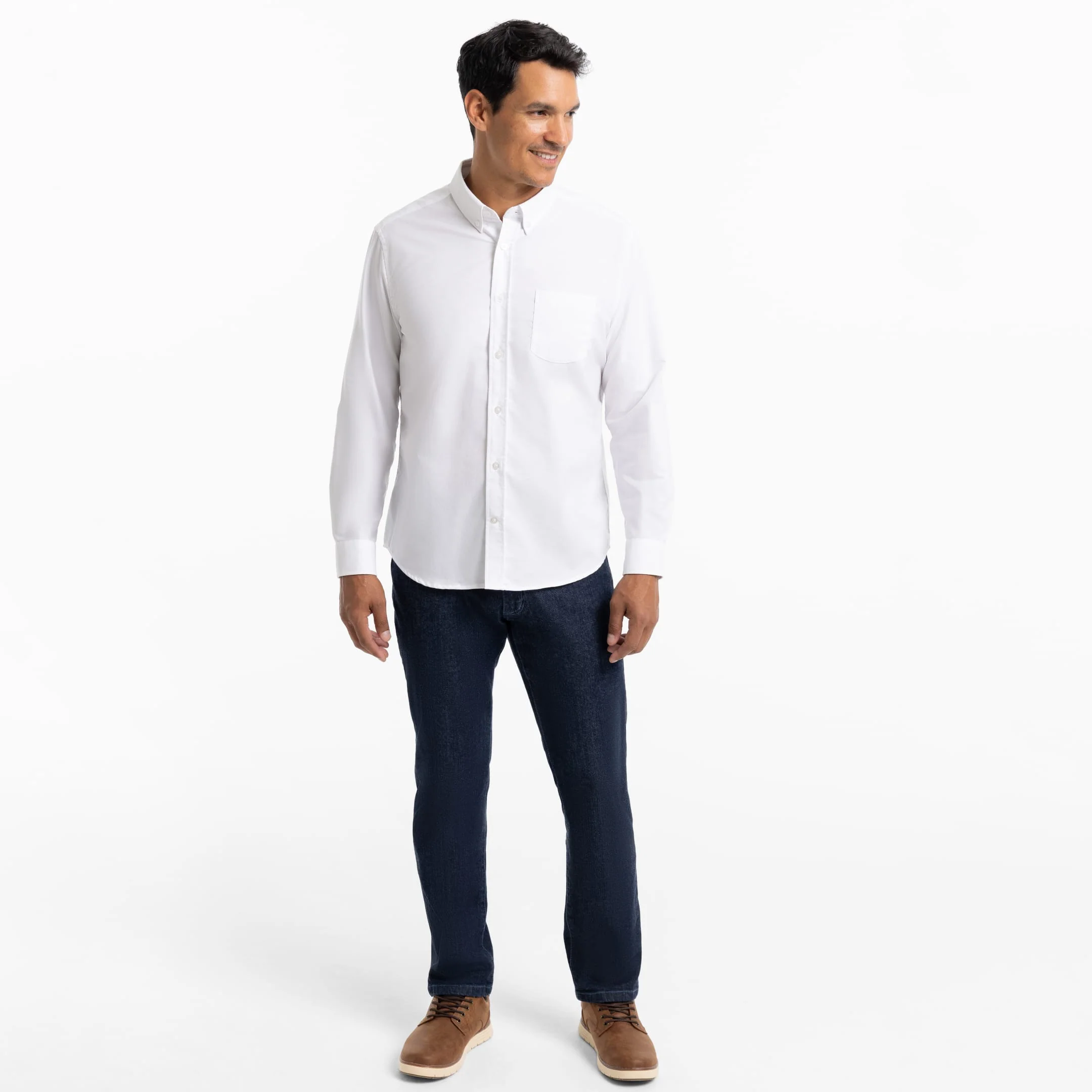 White Oxford Wrinkle Free Shirt - Image 6